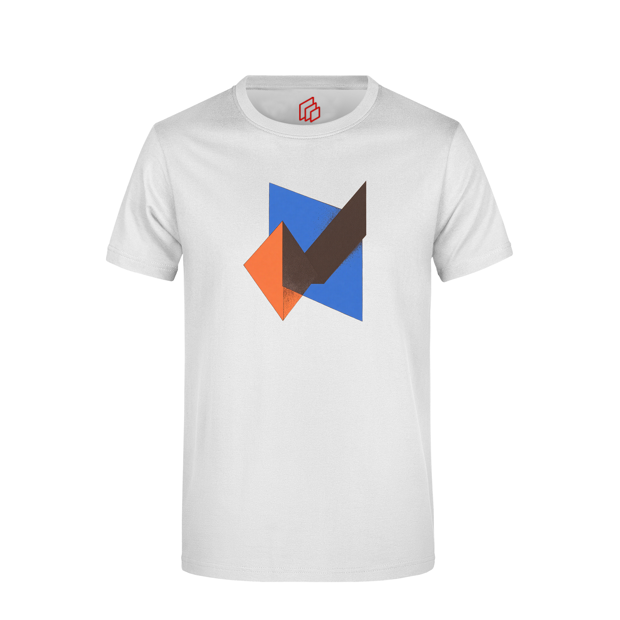 Premium T-Shirt mit Print weiss