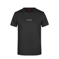 Premium T-Shirt mit Schriftzug schwarz